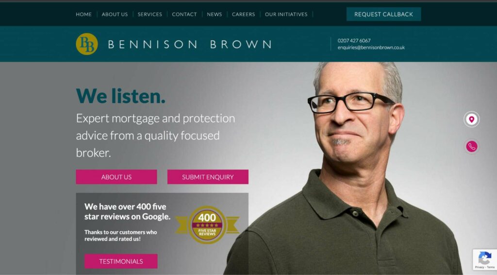 Bennison Brown Mortgages' Homepage