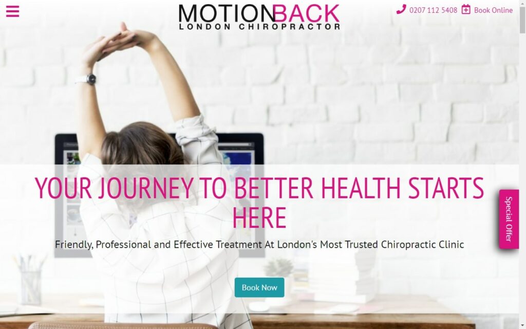 MotionBack' Homepage