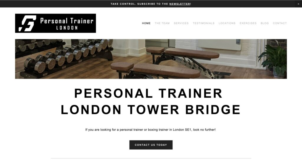 SF Personal Trainer London