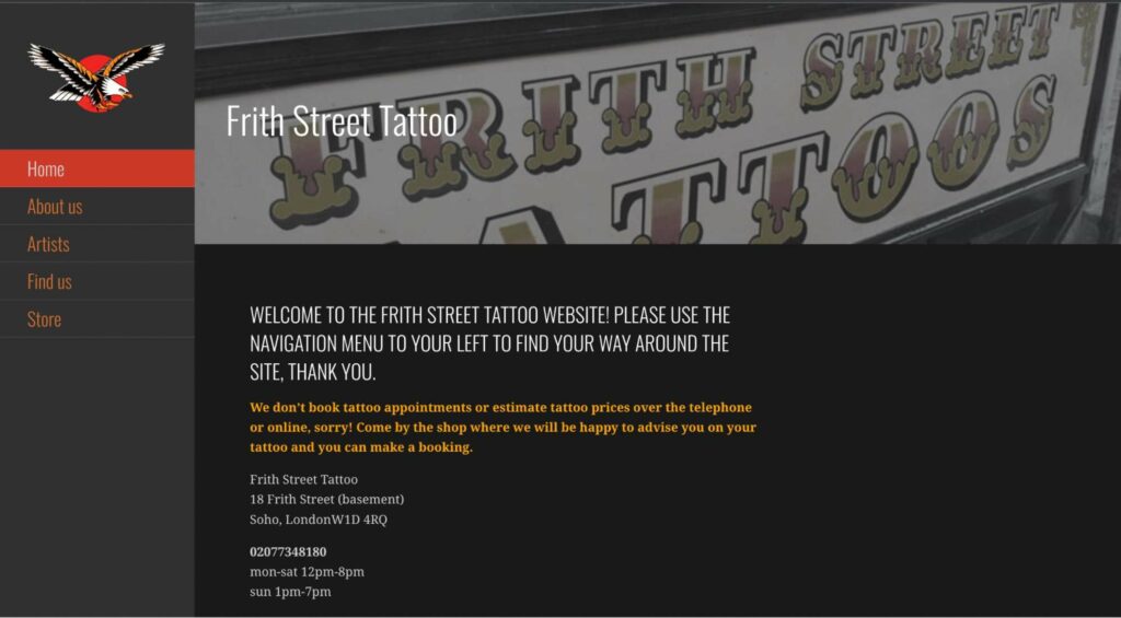 Frith Street Tattoo