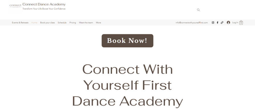 Connect With Yourself First Dance Academy