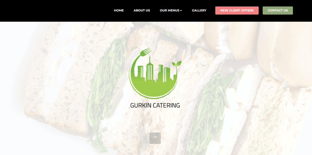 gurkin catering homepage